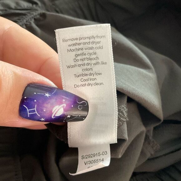 ATHLETA Skyline Belted Paper Bag Tie Waist Jogger Pants Travel Arbor Green Sz 10 - Picture 8 of 9